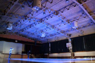 Imagine the gymnasium of the future, FUTUREGYM™—the world’s first gymnasium with large-floor projection mapping system—